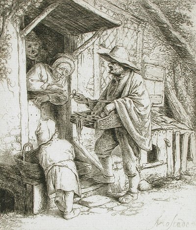 Der Brillenverkäufer von Adriaen Jansz. van Ostade